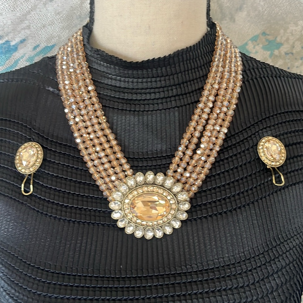 Heidi Daus Golden Floral Necklace